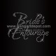 Bride's Entourage Rhinestone Heat Transfers